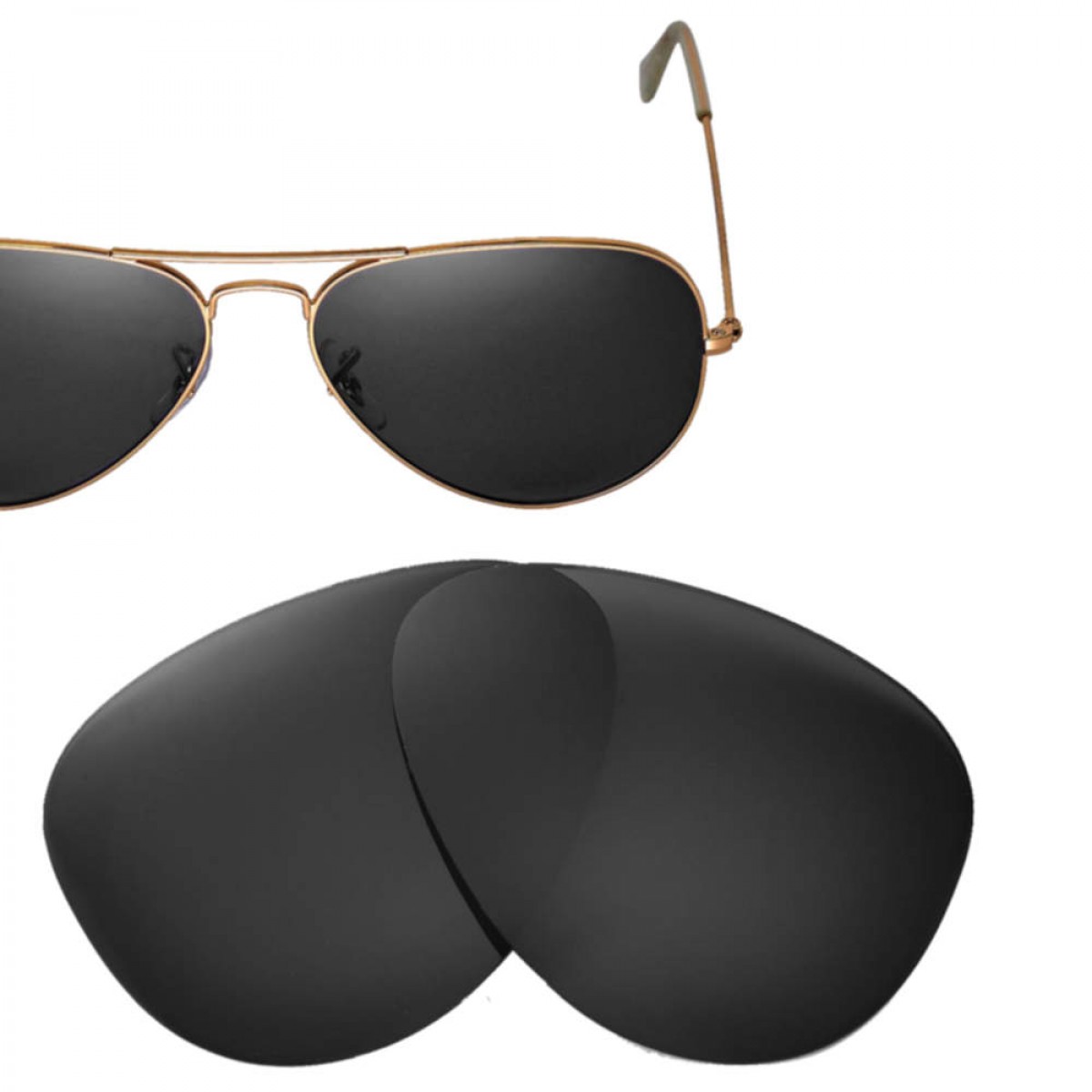 ray ban aviator lens replacement